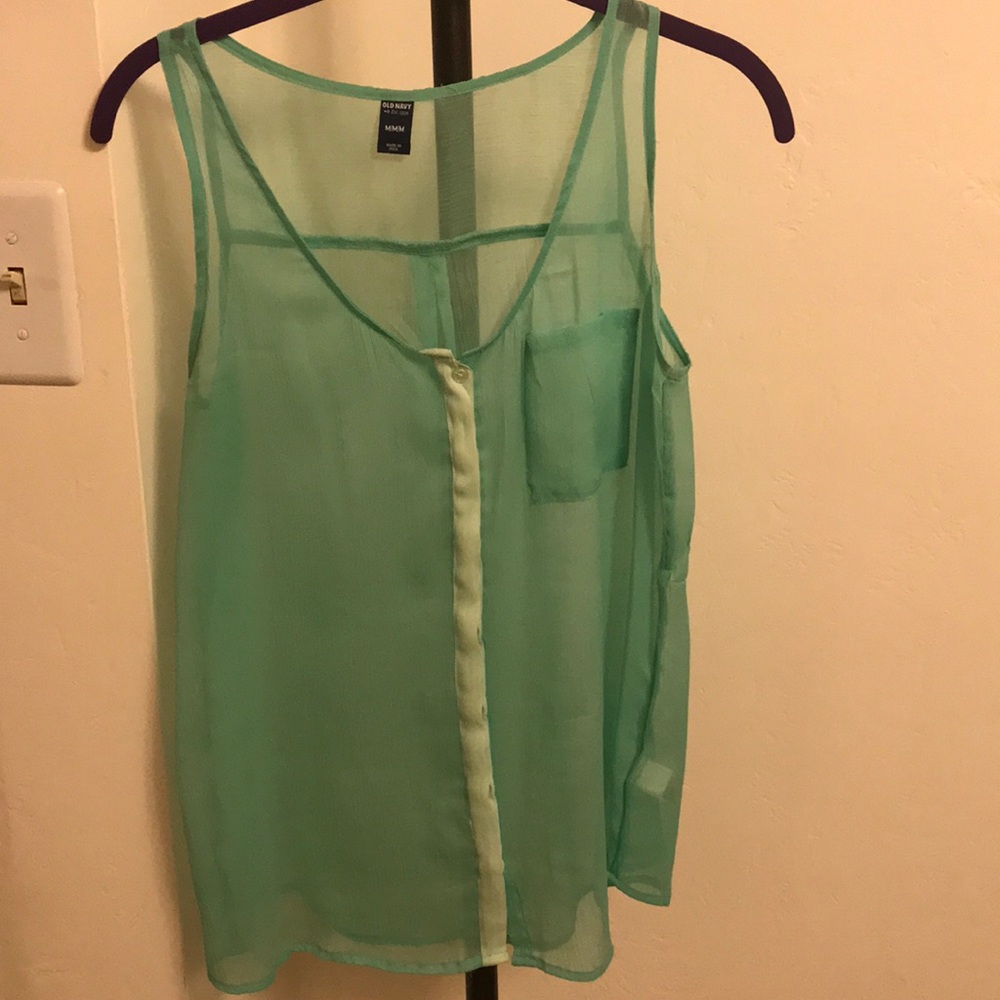 Green sheer tank